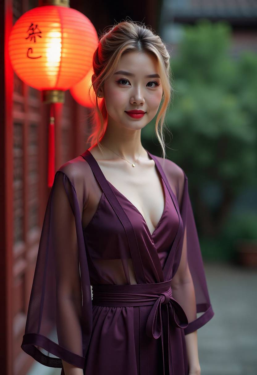 温泉街的晚班灯